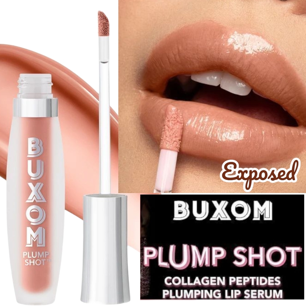 Buxom Sheer Tint Collagen Infused Plumping Lip Serum In Exposed (Nude)